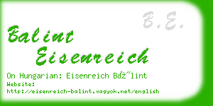 balint eisenreich business card